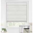 Cordless Roman Shades, 31 x 64 in, Off White , Blackout