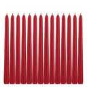 Grcdoyvl 14 Pack Tall Red Taper Candles - 10 Inch Red Dripless, Unscented Dinner Candle - Paraffin Wax with Cotton Wicks - 8 Hour Burn Time.