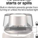 Proctor Silex Electric Coffee Grinder for Beans, Spices and More, Stainless Steel Blades, 12 Cups, White