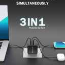 WeLink 100W USB C Charger, GaN PPS 3-Port Fast Compact Foldable USB C Charger Block for MacBook, iPad Pro, Galaxy S24, iPhone 16/15 and More