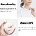 4 x Large Ice Collar - Reusable Neck Cooling Wrap for Hot Weather & Outdoor Activities, Quick Cooling Relief for Summer (Bigger Neck Cooler- Clear)