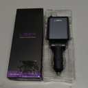 LISEN Retractable Car Charger, for Valentines Day Gifts for him Her, 69W Cars Adapter USB C Fast Charger for iPhone 17 Pro Max 14 13, Car Accessories, Anniversary Birthday Gifts for Men Women Couple (31.5 Inch, Grey)