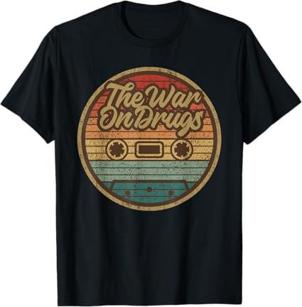 Vintage Drugs With War Retro Cassette Music Rock Lover T-Shirt L
