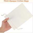 HRX Package 20pcs Cotton Canvas Bags 7x9 inches, Fabric Drawstring Gift Bags Pouches Sachet for Party Favors Craft DIY