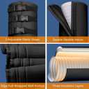 Portable AC Hose Insulation Sleeve, Portable Air Conditioners Insulated Hose Cover Wrap, Fit 5" & 5.9" Diameter Exhaust Hose, Easy Installation with 3*Adjustable Buckle Straps, Black