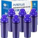 PUREPLUS CRF950Z Pitcher Water Filter Replacement for Pur PPF900Z, PPF951K, PPT700W, CR-1100C, DS-1800Z, CR-6000C, PPT711W, PPT711, PPT710W, PPT111W, PPT111R and All PUR Pitchers and Dispensers, 4PACK