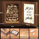 Tiblue Mother's Day Gift from Daughter Son, Mother Daughter Picture Frame & Acrylic Plaque with Night Light, Mother-in-Law Gifts from Daughter-in-Law New Mom Gifts for Women