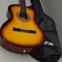 VEVOR Acoustic Guitar, Classical Guitar Starter Kit for Beginners, with Nylon Strings, Basswood Guitar, for Kids Adults Girls Boys Students (38 Inch, Sunburst)