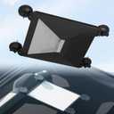 DAIERTEK Starlink Mini Car Mount Protect Silicone Case for Starlink Mini with Suction Cup 2-in-1 Roof Mount Cover for Sunroof Window RV (Black)