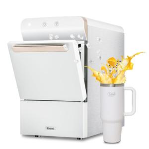 Gevi V2.0 Nugget Ice Maker, 38lbs/24H Countertop Pellet Ice Machine with Self-Cleaning, Energy-Efficient, Chewable Pebble Ice Maker for Home Kitchen, Office, Great Gift