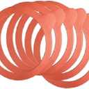 Weck 100mm Rubber Seals / Rings (Set of 10). Fits WECK Models 739 740 741 742 743 744 745 748. Red