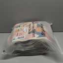 PureCozy Washable Floral Runner Rug 2x8 Beige Hallway Carpet Scalloped Flower Non Slip Soft Long Kitchen Runner Farmhouse Low Pile Thin Indoor Floor Cover for Bathroom Bedroom Laundry Room Entryway