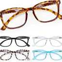 CCVOO Reading Glasses for Women/Men, Eyeglasses, Blue Light Readers for Women/Men, Computer Eye Glasses, Cheaters
 +1.25