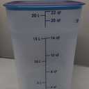 Cambro FreshPro 22 Quart (QT) Food Storage Container with Lid (Restaurant Grade) - for Food Prep, Commercial Kitchen, Pet and Dog Food Container (Translucent)