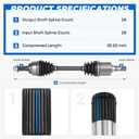 TadaMark Front Left CV Axle Shaft Assembly Fit for Mazda 3 2005(From 01/06/2005) 2006-2013(Manual Trans), for 2007-2013(Auto Trans); for Mazda 5 2006-2010 2012-2015(Manual Trans), Driver Side