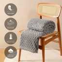 FY FIBER HOUSE Fleece Blanket King Size for Bed 300GSM Super Soft Plush Fuzzy Blankets and Throws for Sofa Couch Office, 90x108 Inches, Light Grey