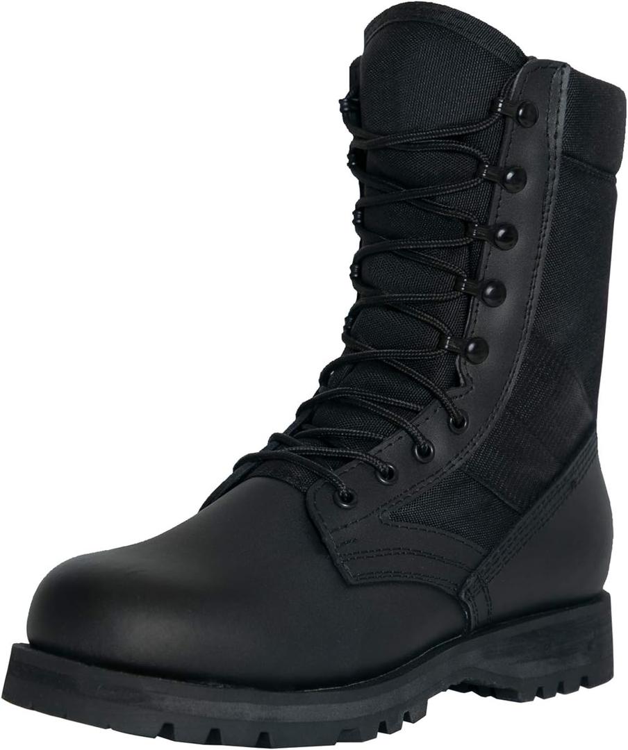 Rothco Sierra Sole Tactical Boots  8 Inch Sturdy and Reliable Footwear for Any Adventure Regular (12, Black)