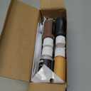 Nicpro 18 Colors Stained Glass Paint Set, 1oz / 30ml Waterproof Acrylic Enamel & Ceramic Glass Painting Kit for Arts on Transparent Wine Glasses Jars Windows with 6 Brushes & 1 Palette, Opaque Finish