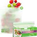 Responsible Products Certified Compostable QUART Resealable Zip Bag, Extra Strength Food Bags, Plant-Based Freezer-Safe (26 Pack)