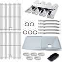 Adviace Replacement Parts for Nexgrill 720-0888N 720-0888, Grease Tray Drip Pan & Grill Grates & Flame Tamers & Burner Tubes and Ignitor for Nexgrill 5 Burner 720-0888N Grill