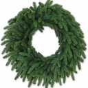 Christmas Wreaths Outdoor Realistic 24 Inch Large Artificial Winter Greenery Pine Cedar Wreaths for Windows Xmas Holiday Home Table Mantle Yard Staircase Wall Door Porch Hanging Decor Outdoor Indoor