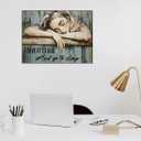 WUSARPLY Inspirational Girl Diamond Painting Kits for Adults, Sleep Girl Diamond Art Kits Full Drill Diamond Dots Paint with Diamonds Gem Arts and Crafts for Beginner Home Wall Decor