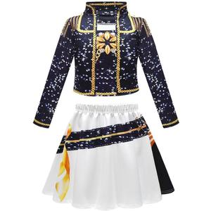 Little Girls Performance Costume Kids Cosplay Halloween Party Dress Up Outfit Set 2-12Y Size F (110) (6-7year old)