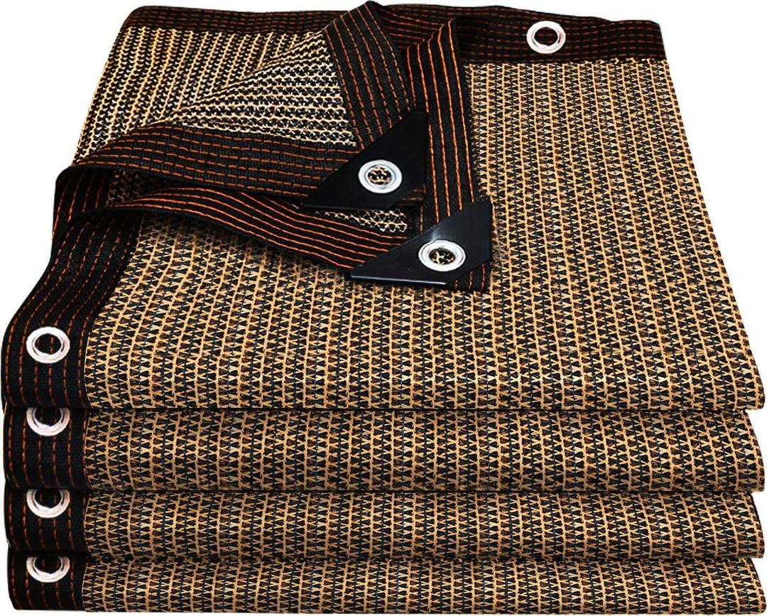 Shade Cloth for Garden,80% Mesh Tarp with Grommets Shade Cloth for Greenhouse,Patio,Vegetables,Plants Cover and Chicken Coops,Coffee Shade Net for Outdoor Garden (8x10FT)