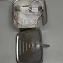 Stainless Steel Cat Water Fountain, 101oz/3L Automatic Pet Water Fountain, Dog Water Fountain with Replacement Filters for Cats, Small Dogs (2 Filters and 2 Sponges)