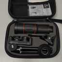 Cell Phone Camera Lens Kit,11 in 1 Universal 20x Telephoto 0.63Wide Angle 15X Macro 198Fisheye 2X Telephoto Kaleidoscope CPL Starlight Eyemask Tripod,for Most iPhone Smartphone (Black)