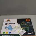 Fort Building Kit for Kids -132 PCS- Glow-in-The-Dark STEM Tent for Kids with Starry Sheet & Light - Indoor and Outdoor Building Toy for Boys & Girls - Creative Play, Teamwork & Educational Fun Gift