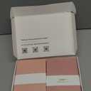 Crisky Embossed Thank You Cards (50 Pack) with Envelopes & Stickers Thank You Greeting Notes Bulk for Birthday, Baby Shower,Bridal Shower, Wedding, Graduation Shade of Dusty Rose