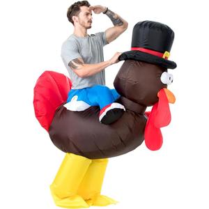 YEAHBEER Inflatable Turkey Costume Adult, Blow up Costumes for Adults,Thanksgiving Costumes for Party Funny Turkey Suits, One Size