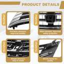 PartsFlow Front Bumper Grille Upper Mesh Grill Chrome For 2010 2011 Honda Accord Crosstour