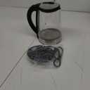 Dezin Electric Kettle, BPA-Free 2L Electric Water Heater, Glass Electric Tea Kettle, 304 Stainless Steel Hot Water Kettle Warmer with Fast Boil, Auto Shut-Off & Boil Dry Protection, for Coffee, Tea (Clear-Black)