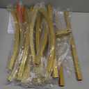 Gold Metal Arch Backdrop Stand 2 Set 7.2FT, 6FT Wedding Arch Stand Arched Door Frame for Birthday Party Baby Shower Ceremony Indoor Outdoor Celebration Decor (7.2FT, 6FT)