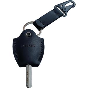 Handmade Leather car Key Sleeve for Broken Key car Key Cover for Men and Women (Black)