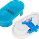 EQUADOSE Pill Cutter, Professional Medical Pill Splitter for Large, Small, and Tiny Pills, Double Stainless Steel Blades & Centering Device, Ideal for Cutting Tablets, Vitamins in Half or Quarter