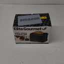 Elite Gourmet ECT1027B Cool Touch Toaster with 6 Temperature Settings & Extra Wide 1.25" Slots for Bagels, Waffles, Specialty Breads, Puff Pastry, Snacks, ETL Certified, 2 Slices, Black