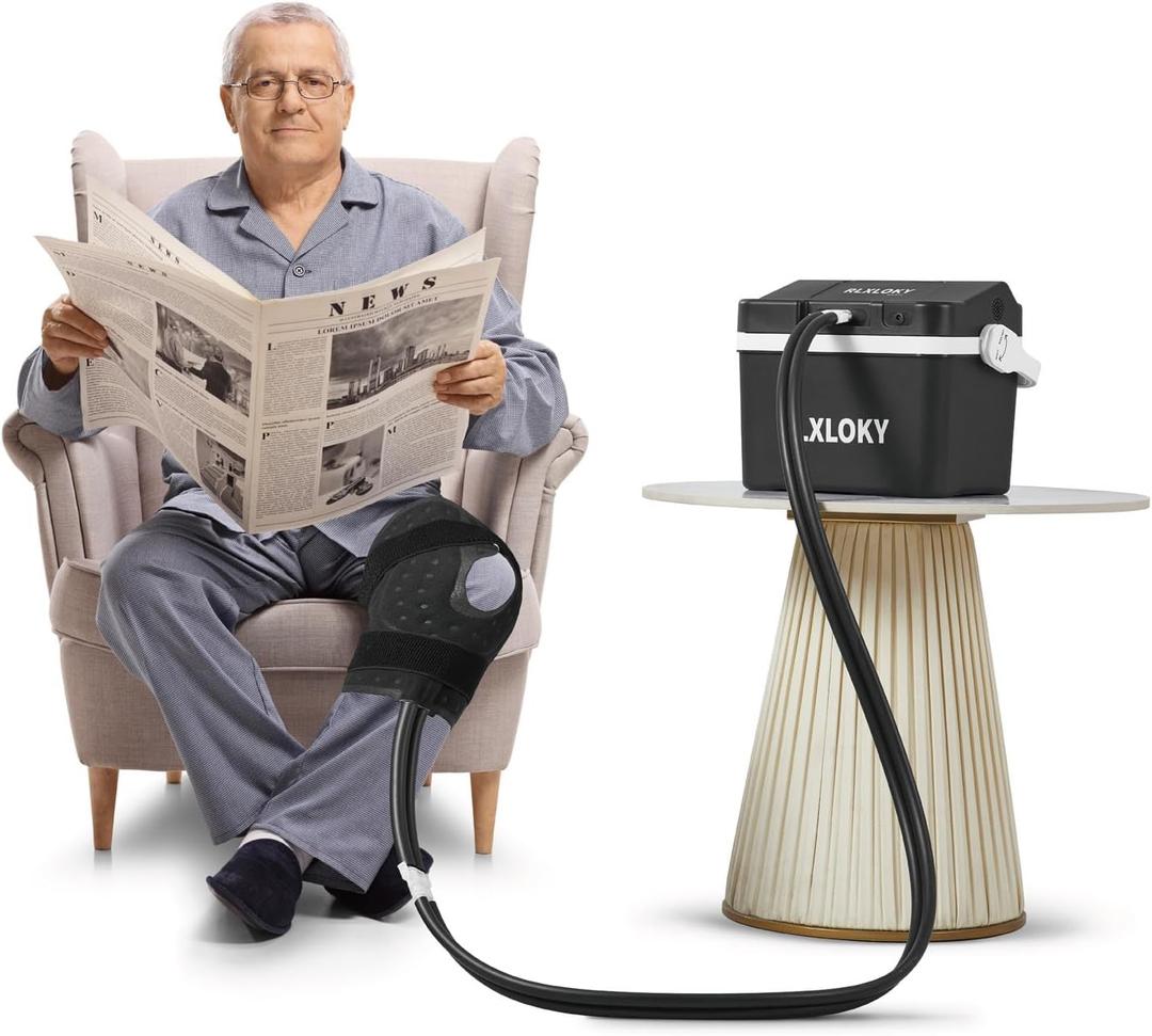 Basic 1.0 Cold Therapy Unit, Ice Machine for Knee After Surgery,Cold Therapy Machine for Knee ReplacementCold Therapy System with Knee/Joint Ice Pack