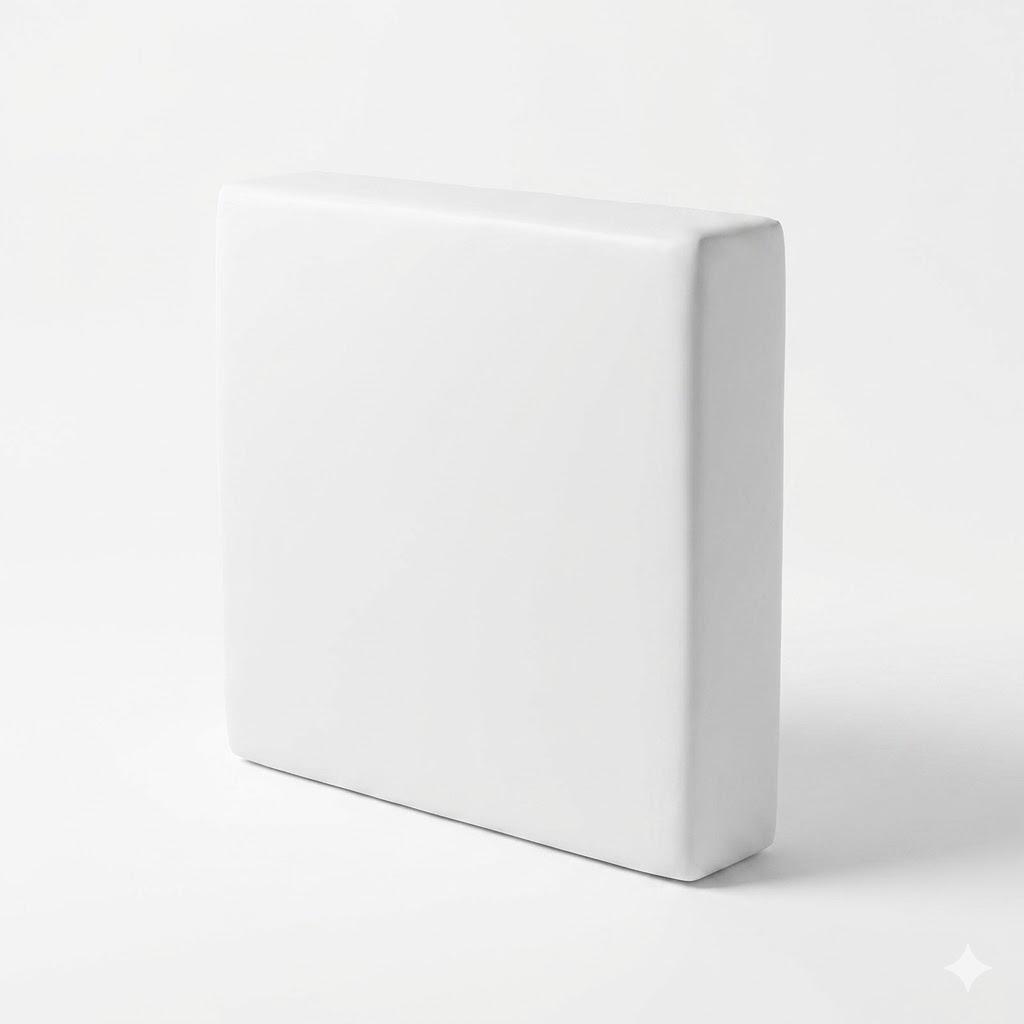 Replacement White Seat Cushion Size: 24" x 24" x 5"
