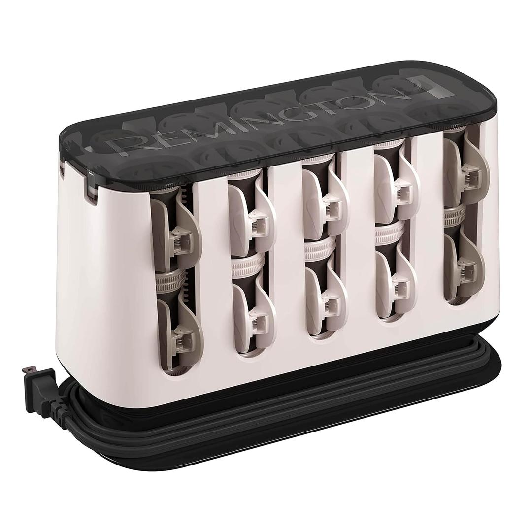 Remington Shine Therapy Argan Oil & Keratin Treated Hot Rollers Set, Professional Hair Curlers for Setting All Hair Lengths from Short and Medium to Long