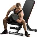 Adjustable Weight Bench for Home Gym, Foldable Incline Decline Sit-Up Bench Workout Equipment for Full Body Strength Training, 795LBS Capacity for Chest, Shoulders, Arms