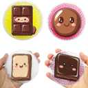 Small Ice Pack, Boo Boo Ice Pack for Kids, Multiple Color Ice Packs, Reusable Instant Cooling Relieves Pain (Chocolate)