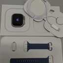 Apple Watch Ultra 3 [GPS + Cellular 49mm] Running & Multisport Smartwatch w/Rugged Titanium Case w/Anchor Blue Ocean Band. Satellite Communications, Advanced Health & Fitness Tracking (One Size)