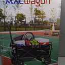 Mac Sports Collapsible Folding Outdoor Utility Wagon, Black