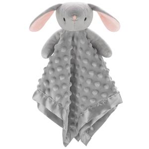 Pro Goleem Loveys for Babies - Soft Security Blanket Baby Snuggle Toy Newborn Stuffed Animals Baby Gifts for Boys and Girls, Grey Bunny 16 Inch