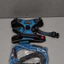 No Pull Dog Harness Adjustable Reflective Oxford Easy Control Medium Large Dog Harness with A Free Heavy Duty 5ft Dog Leash (L (Neck: 18"-25.5", Chest: 24.5"-33"), Blue Harness+Leash)