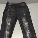 Ripped Jeans Womens Distressed high Waisted Jeans for Women Trendy Wide Straight Leg Y2k Pants Womens Jeans (Black, M)
