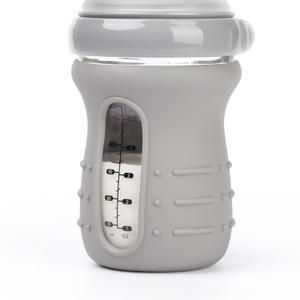 haakaa Glass Baby Bottle Sleeve - Non Slip Silicone Bottle Cover for Wide Neck Glass Baby Bottle 6oz -1pk (Medium)